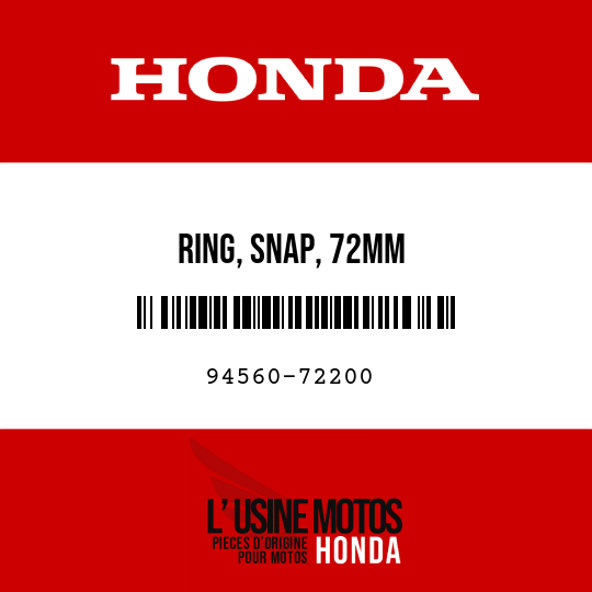 image de 94560-72200 RING, SNAP, 72MM