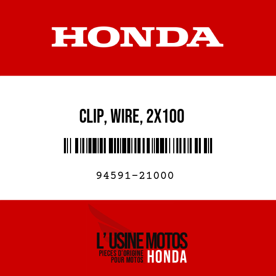 image de 94591-21000 CLIP, WIRE, 2X100