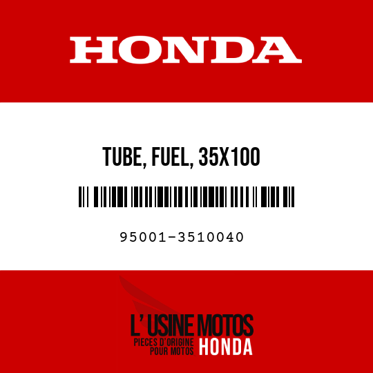 image de 95001-3510040 TUBE, FUEL, 35X100 (95001-35001-60M)