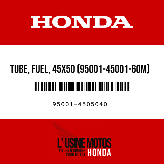 image de 95001-4505040 TUBE, FUEL, 45X50 (95001-45001-60M)
