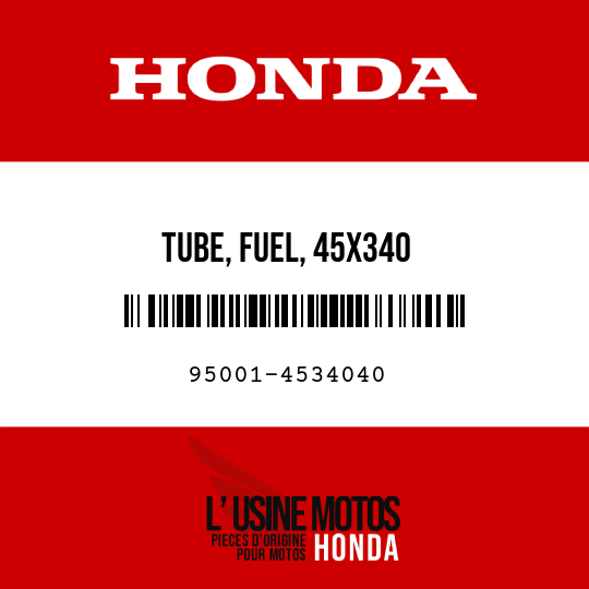 image de 95001-4534040 TUBE, FUEL, 45X340 (95001-45001-60M)