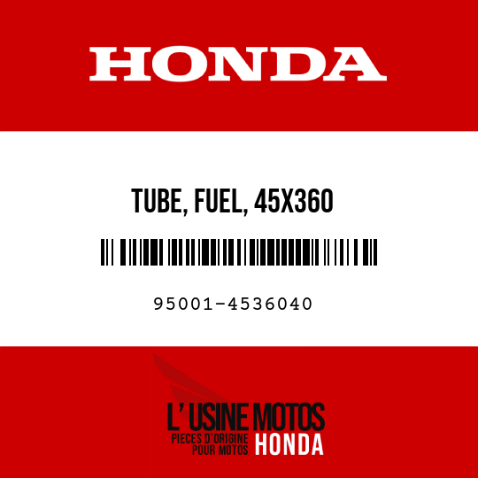 image de 95001-4536040 TUBE, FUEL, 45X360 (95001-45001-60M)
