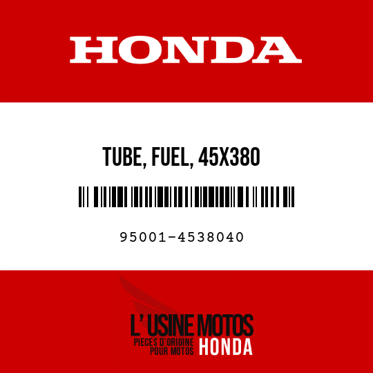 image de 95001-4538040 TUBE, FUEL, 45X380 (95001-45001-60M)