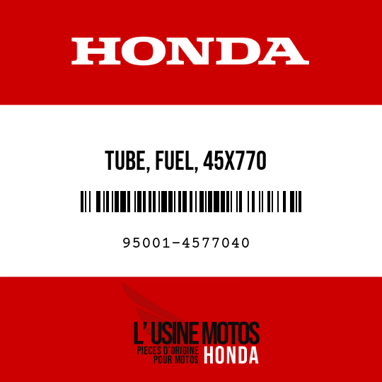 image de 95001-4577040 TUBE, FUEL, 45X770 (95001-45001-60M)