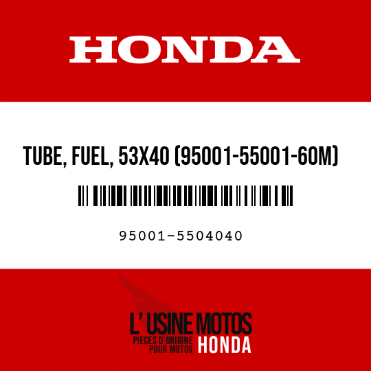 image de 95001-5504040 TUBE, FUEL, 53X40 (95001-55001-60M)
