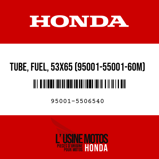 image de 95001-5506540 TUBE, FUEL, 53X65 (95001-55001-60M)
