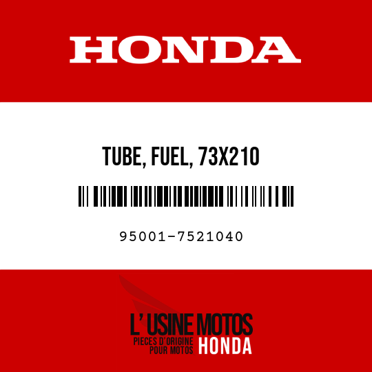 image de 95001-7521040 TUBE, FUEL, 73X210 (95001-75001-60M)