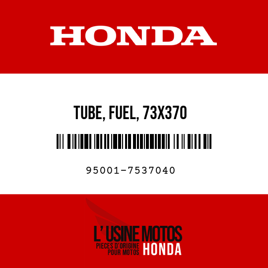 image de 95001-7537040 TUBE, FUEL, 73X370 (95001-75001-60M)