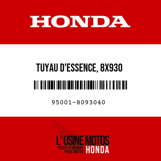 image de 95001-8093040 TUYAU D'ESSENCE, 8X930