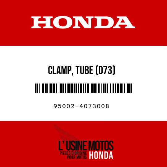 image de 95002-4073008 CLAMP, TUBE (D73)