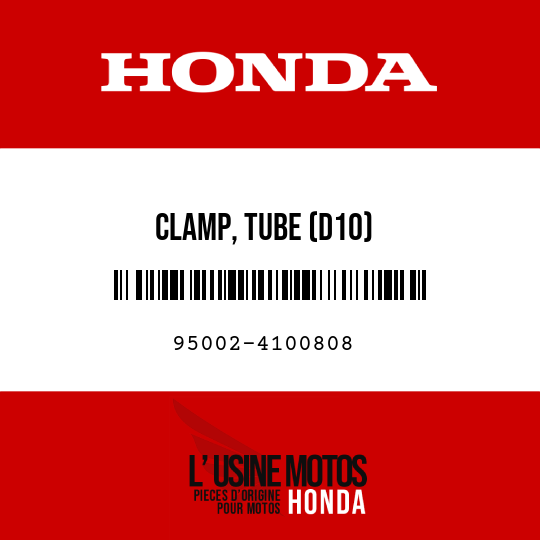 image de 95002-4100808 CLAMP, TUBE (D10)