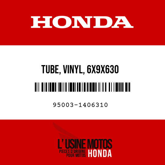 image de 95003-1406310 TUBE, VINYL, 6X9X630 (95003-14001-10M)