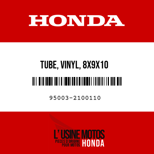 image de 95003-2100110 TUBE, VINYL, 8X9X10 (95003-21001-10M)
