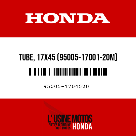 image de 95005-1704520 TUBE, 17X45 (95005-17001-20M)