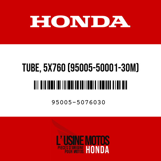 image de 95005-5076030 TUBE, 5X760 (95005-50001-30M)