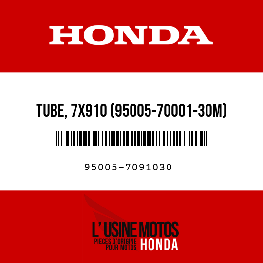 image de 95005-7091030 TUBE, 7X910 (95005-70001-30M)