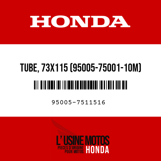 image de 95005-7511516 TUBE, 73X115 (95005-75001-10M)