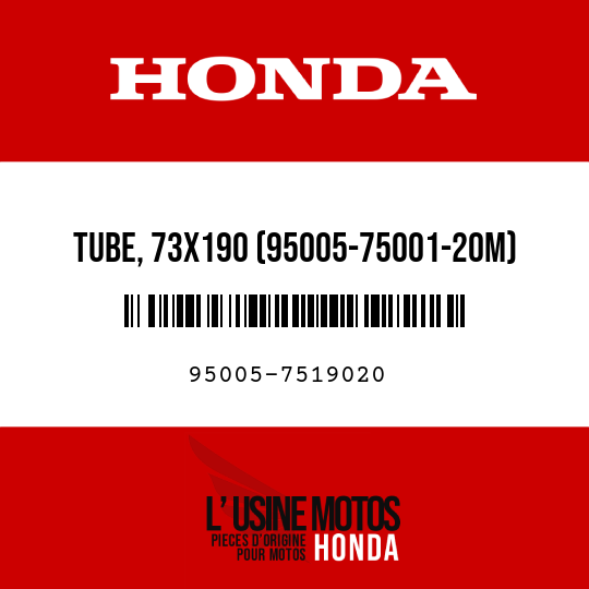 image de 95005-7519020 TUBE, 73X190 (95005-75001-20M)