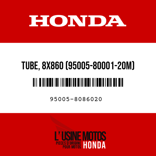 image de 95005-8086020 TUBE, 8X860 (95005-80001-20M)