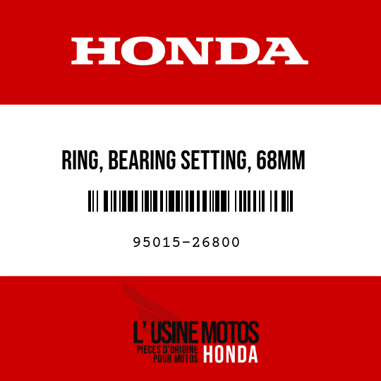 image de 95015-26800 RING, BEARING SETTING, 68MM
