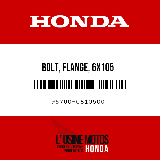 image de 95700-0610500 BOLT, FLANGE, 6X105