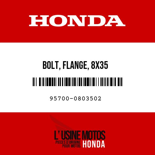 image de 95700-0803502 BOLT, FLANGE, 8X35
