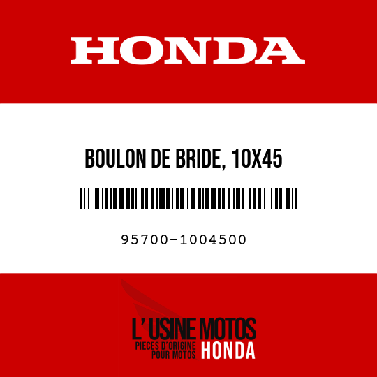 image de 95700-1004500 BOULON DE BRIDE, 10X45