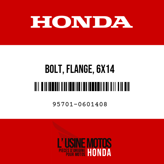 image de 95701-0601408 BOLT, FLANGE, 6X14