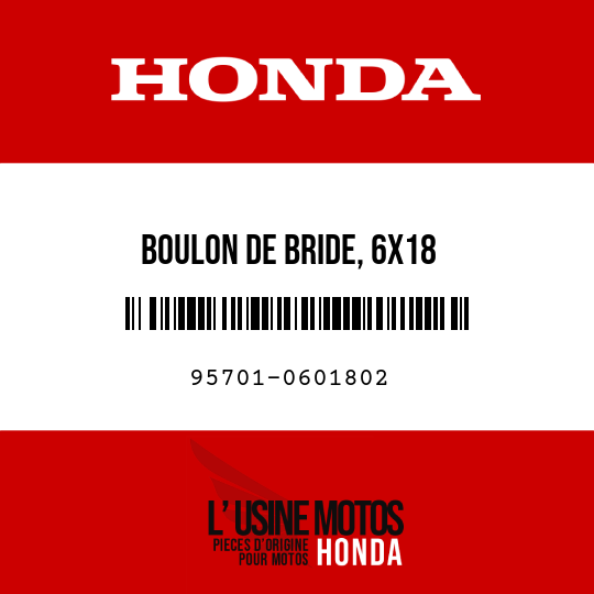 image de 95701-0601802 BOULON DE BRIDE, 6X18