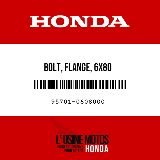 image de 95701-0608000 BOLT, FLANGE, 6X80