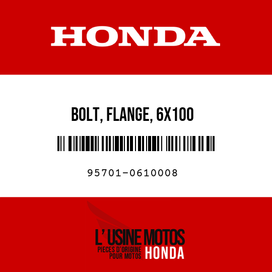 image de 95701-0610008 BOLT, FLANGE, 6X100