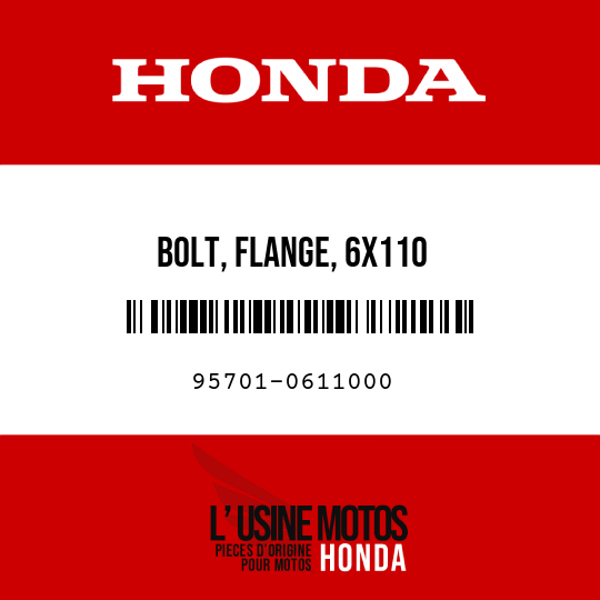image de 95701-0611000 BOLT, FLANGE, 6X110