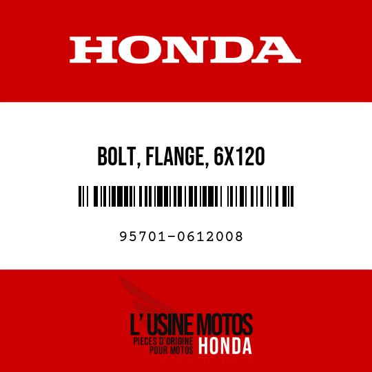 image de 95701-0612008 BOLT, FLANGE, 6X120
