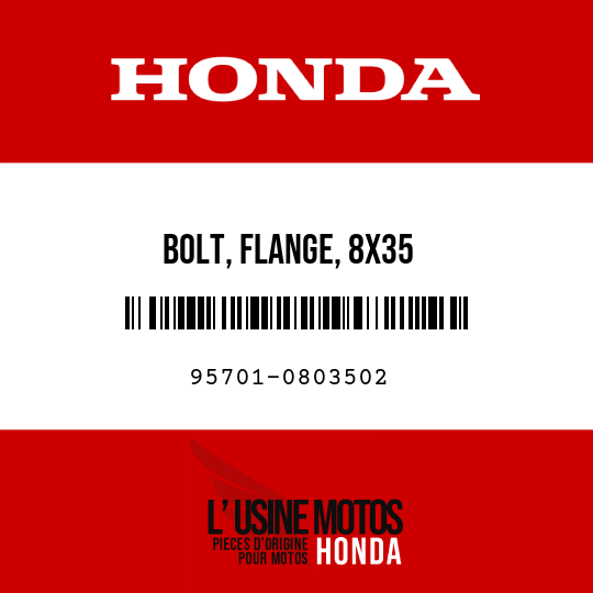 image de 95701-0803502 BOLT, FLANGE, 8X35