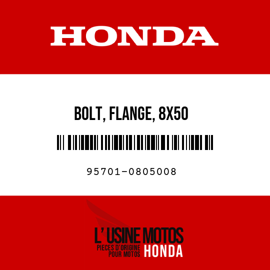 image de 95701-0805008 BOLT, FLANGE, 8X50