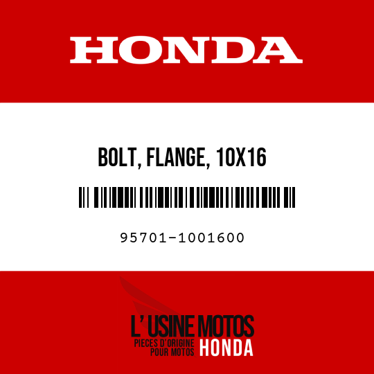image de 95701-1001600 BOLT, FLANGE, 10X16