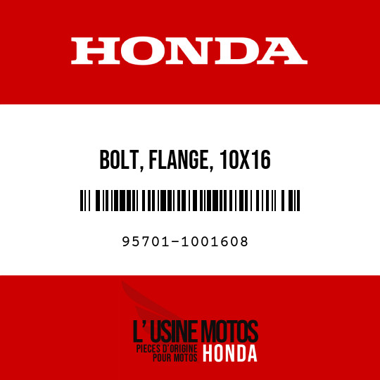 image de 95701-1001608 BOLT, FLANGE, 10X16