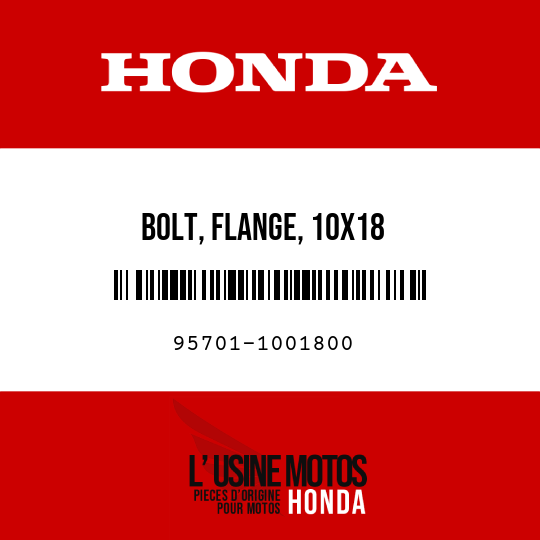 image de 95701-1001800 BOLT, FLANGE, 10X18