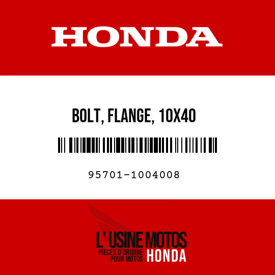 image de 95701-1004008 BOLT, FLANGE, 10X40