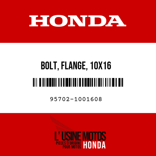 image de 95702-1001608 BOLT, FLANGE, 10X16