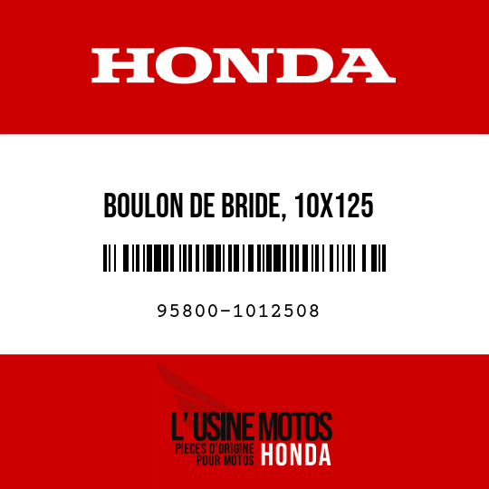 image de 95800-1012508 BOULON DE BRIDE, 10X125
