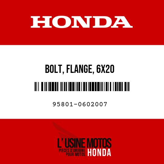 image de 95801-0602007 BOLT, FLANGE, 6X20