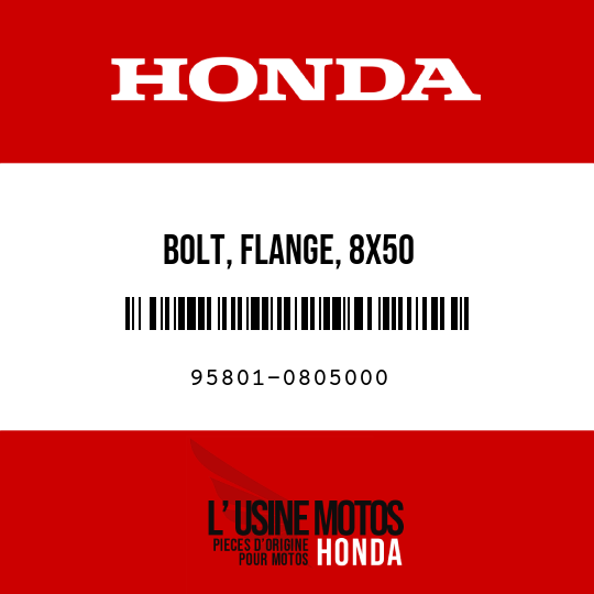 image de 95801-0805000 BOLT, FLANGE, 8X50