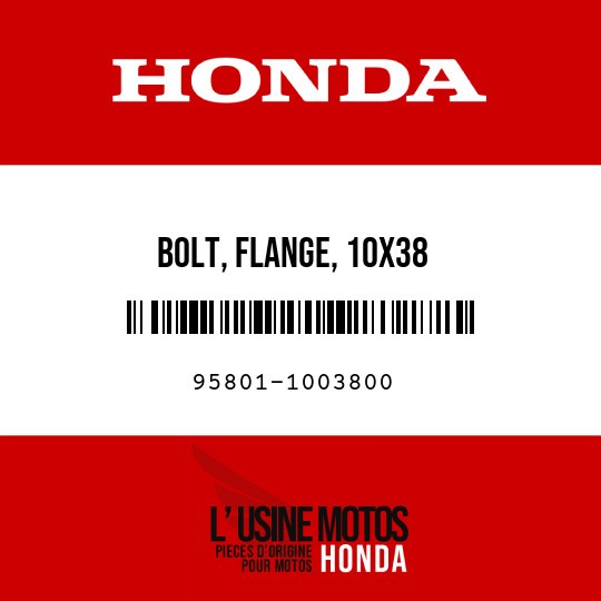 image de 95801-1003800 BOLT, FLANGE, 10X38