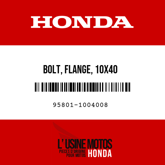 image de 95801-1004008 BOLT, FLANGE, 10X40