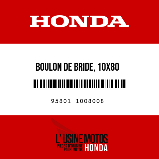 image de 95801-1008008 BOULON DE BRIDE, 10X80
