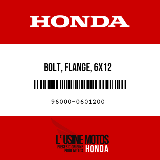 image de 96000-0601200 BOLT, FLANGE, 6X12