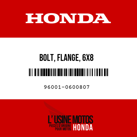 image de 96001-0600807 BOLT, FLANGE, 6X8