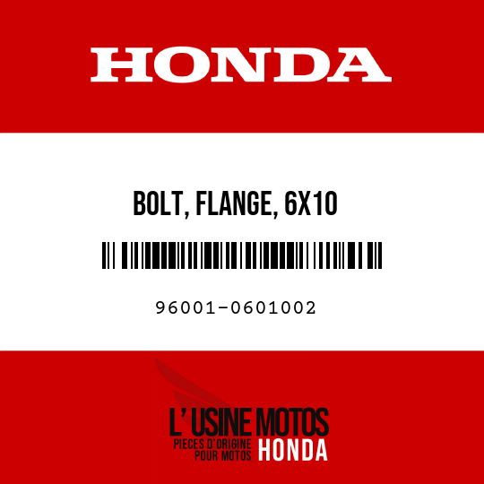 image de 96001-0601002 BOLT, FLANGE, 6X10