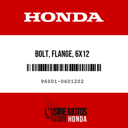 image de 96001-0601202 BOLT, FLANGE, 6X12